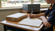 Recycled notebook and copy paper for everyday school use