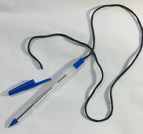 Corded Ballpoint Pen Med 1.0mm, Blue, Each, ( Buy in Multiples of 12 )