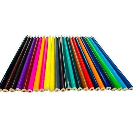 STAPLES Coloured Triangular Pencils – Pack of 24
