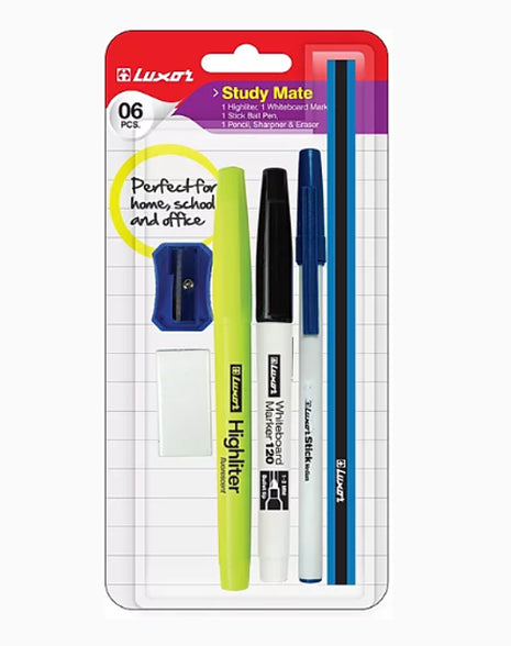 Luxor Study Mate , Value Pack Assorted ( Buy in Multiples of 12 )