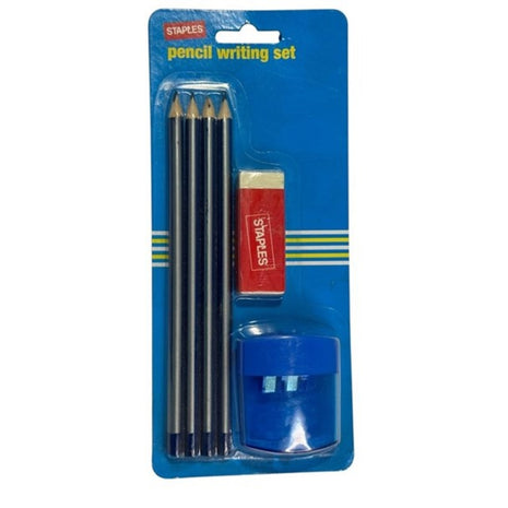 Staples Pencil Writing Set – 6 Piece Stationery Kit
