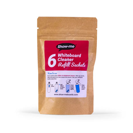 Show Me 6 Whiteboard Cleaner Sachet Refills